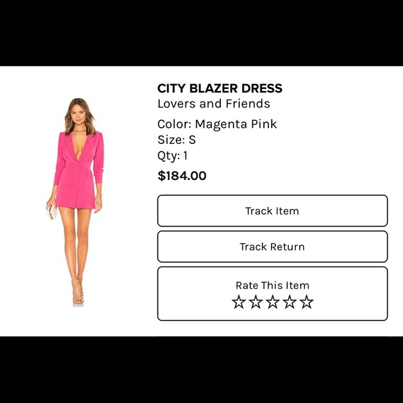 Lovers and Friends City Blazer Dress in Pink - Picture 1 of 2